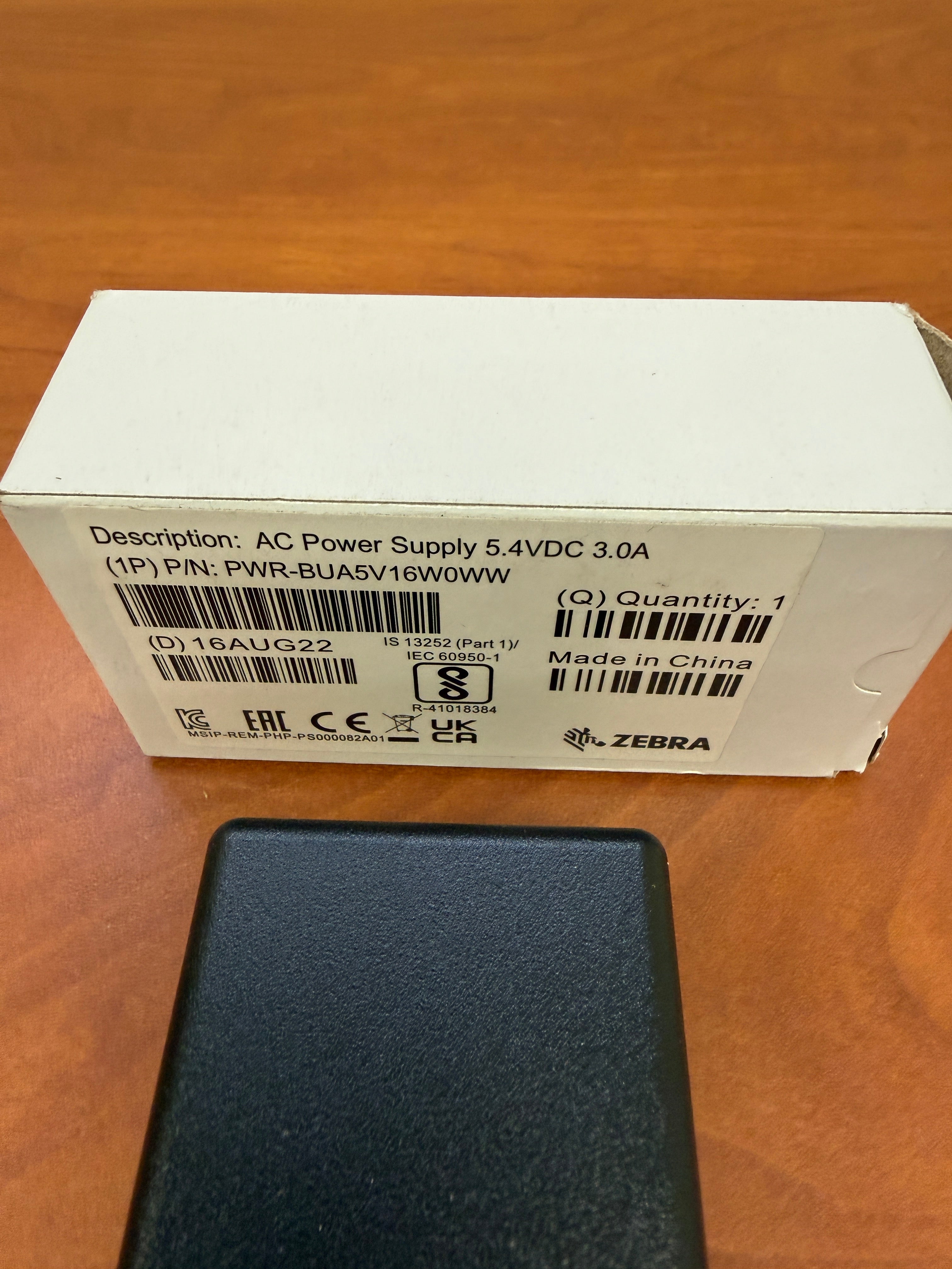 Power Adapter for CC600/CC6000 | Zebra | Model #  PWR-BUA5V16W0WW