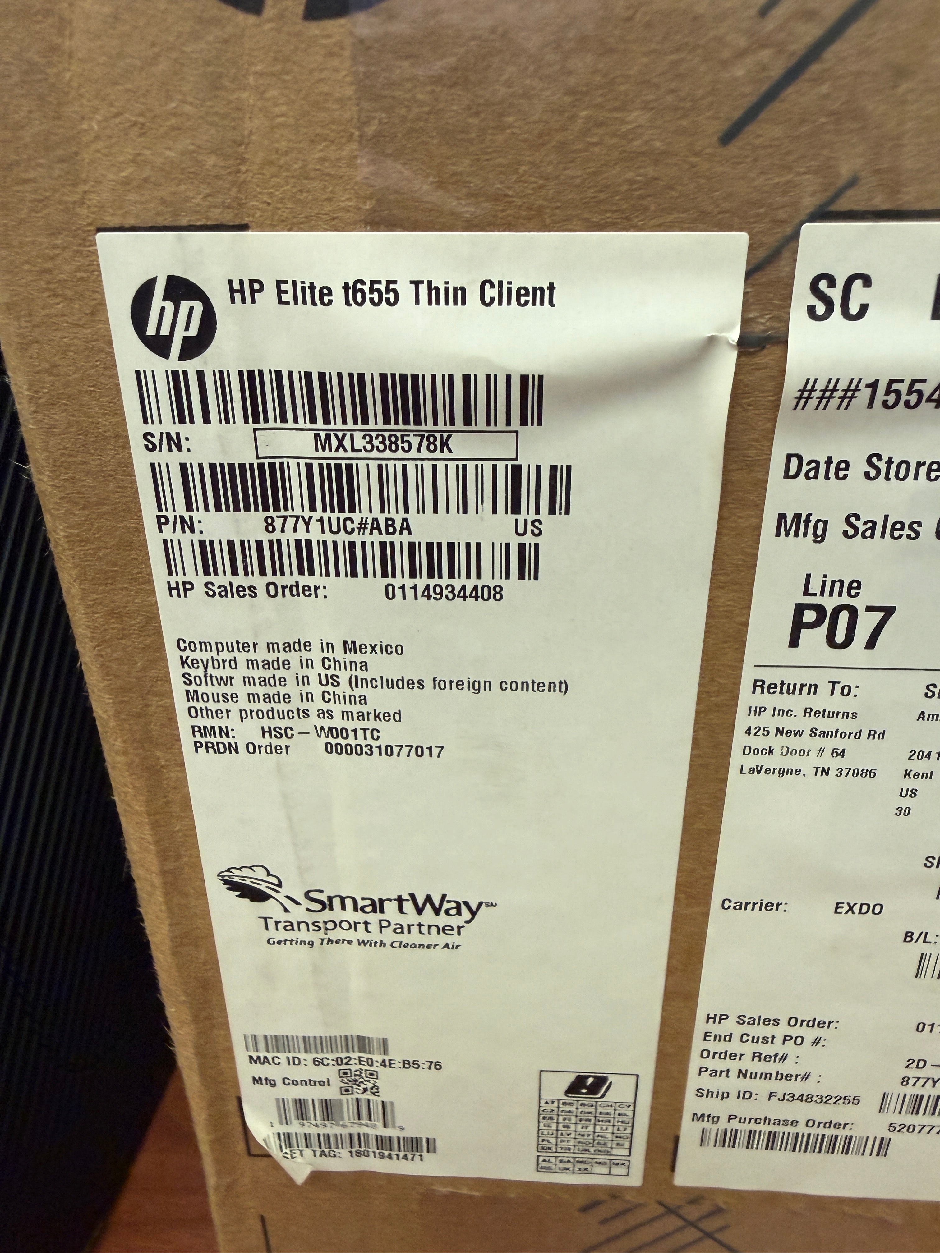 Elite t655 Thin Client PC | HP
