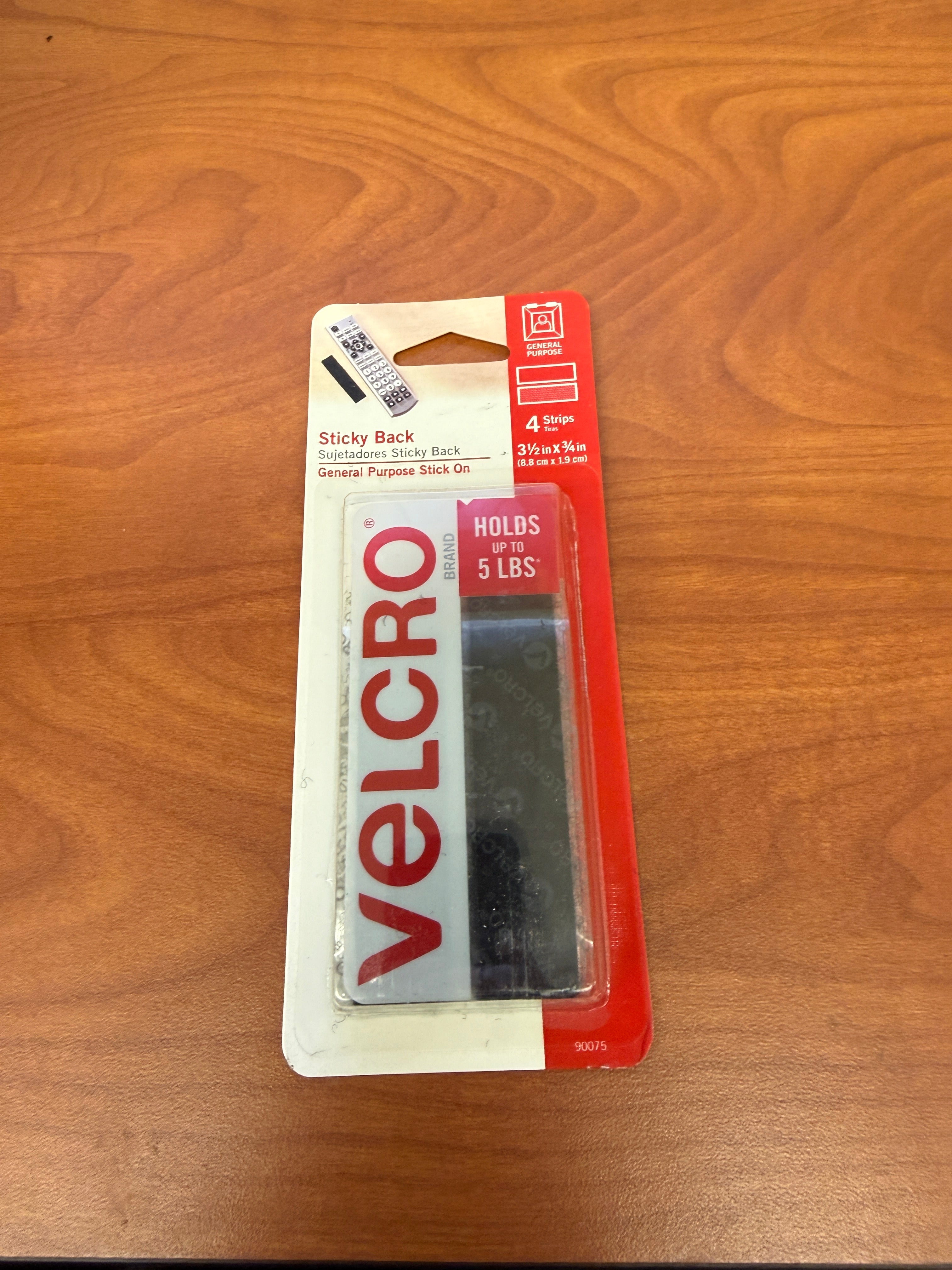 Sticky Back Velcro Strips | 4 pack