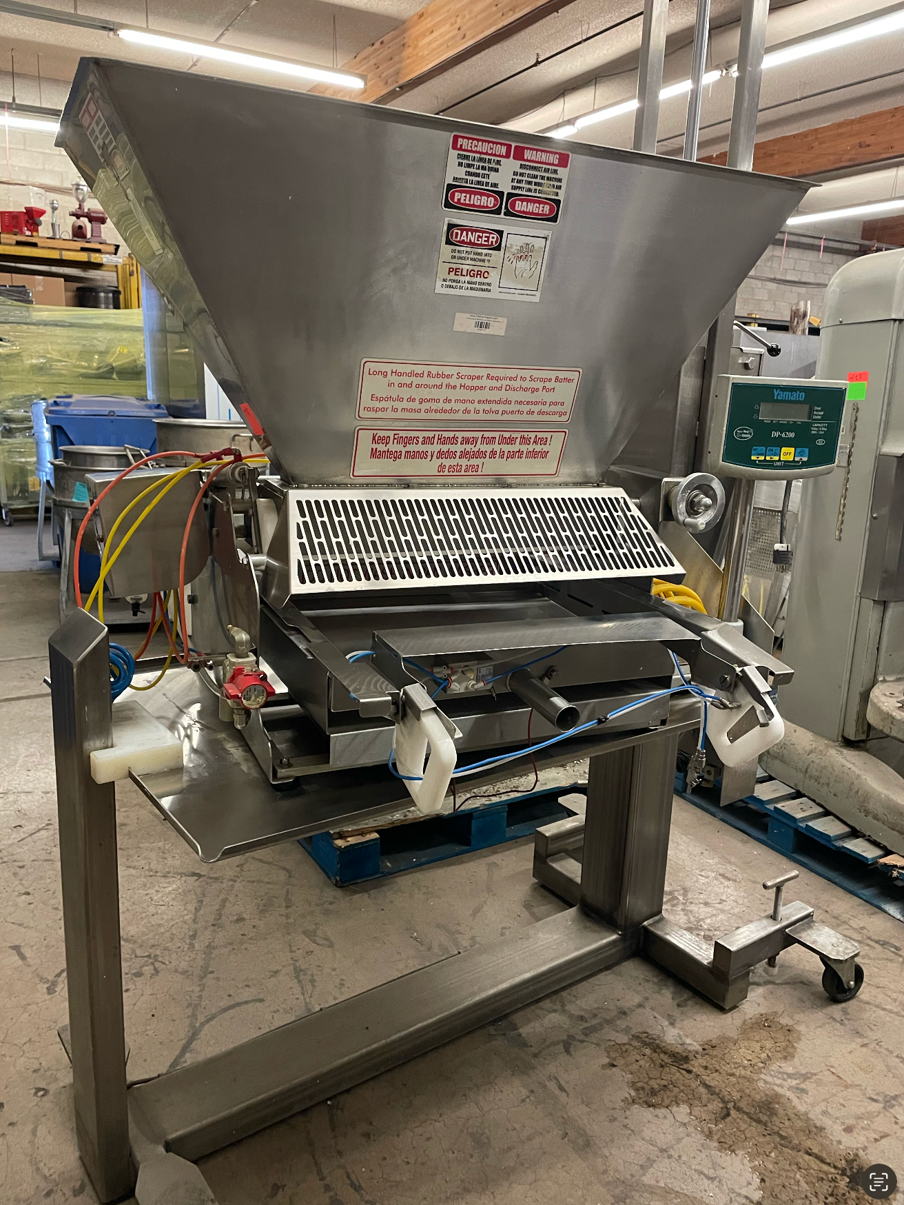 Hinds-Bock Muffin/Cake Batter Depositor Sold W/Automated Lift Table