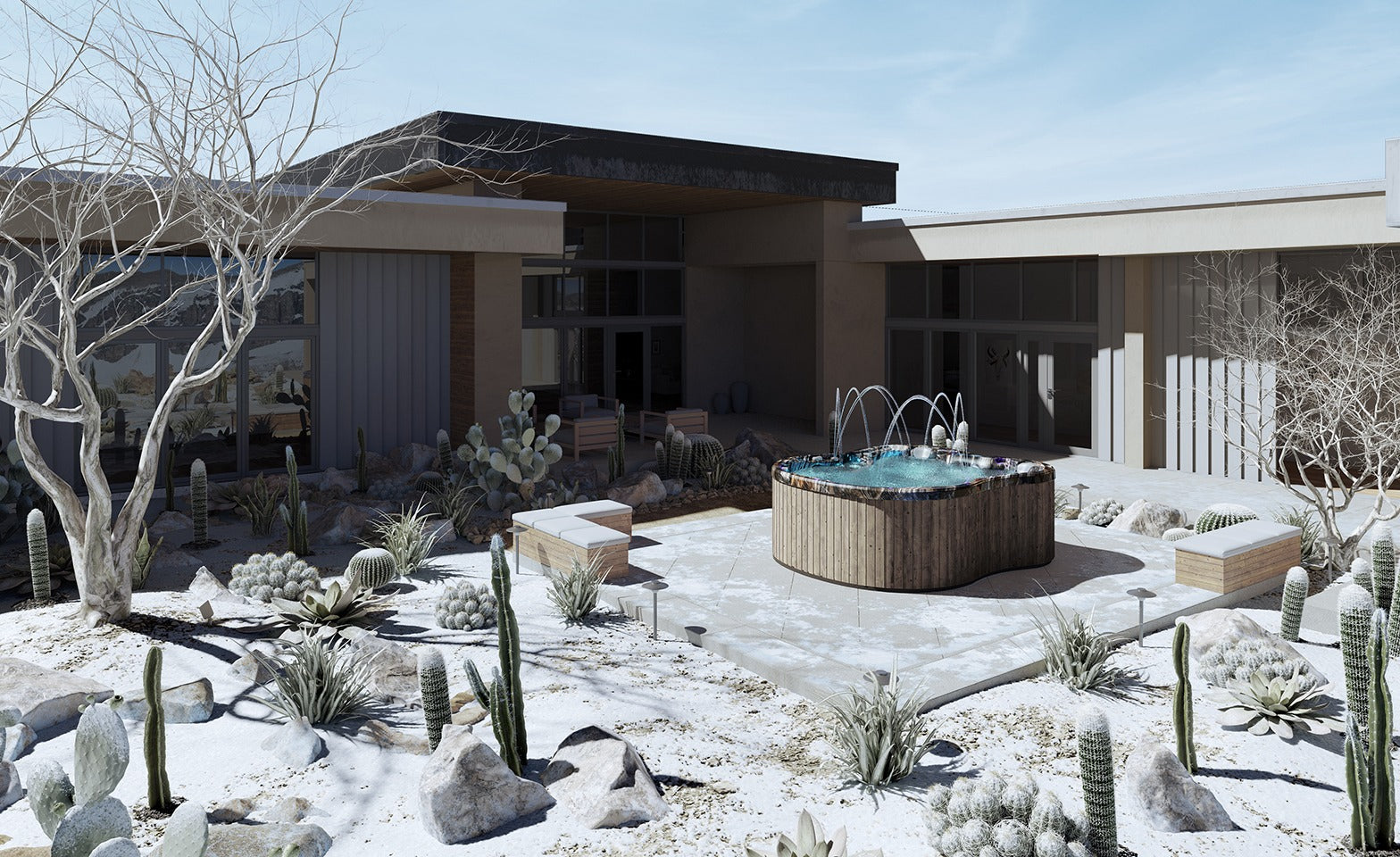 Hot Tub | D1 | Triad | Driftwood Grey Skirt | s/n 27-L-19 | 240 Volt