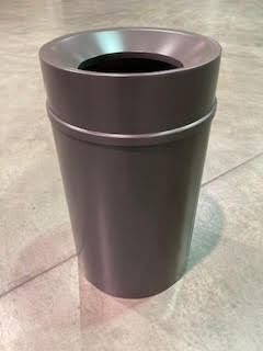 NEW Outdoor Trash Receptacles (Pallet of 4) | Glaro F-Series | Model # F2035-SG-SG | Slate Grey