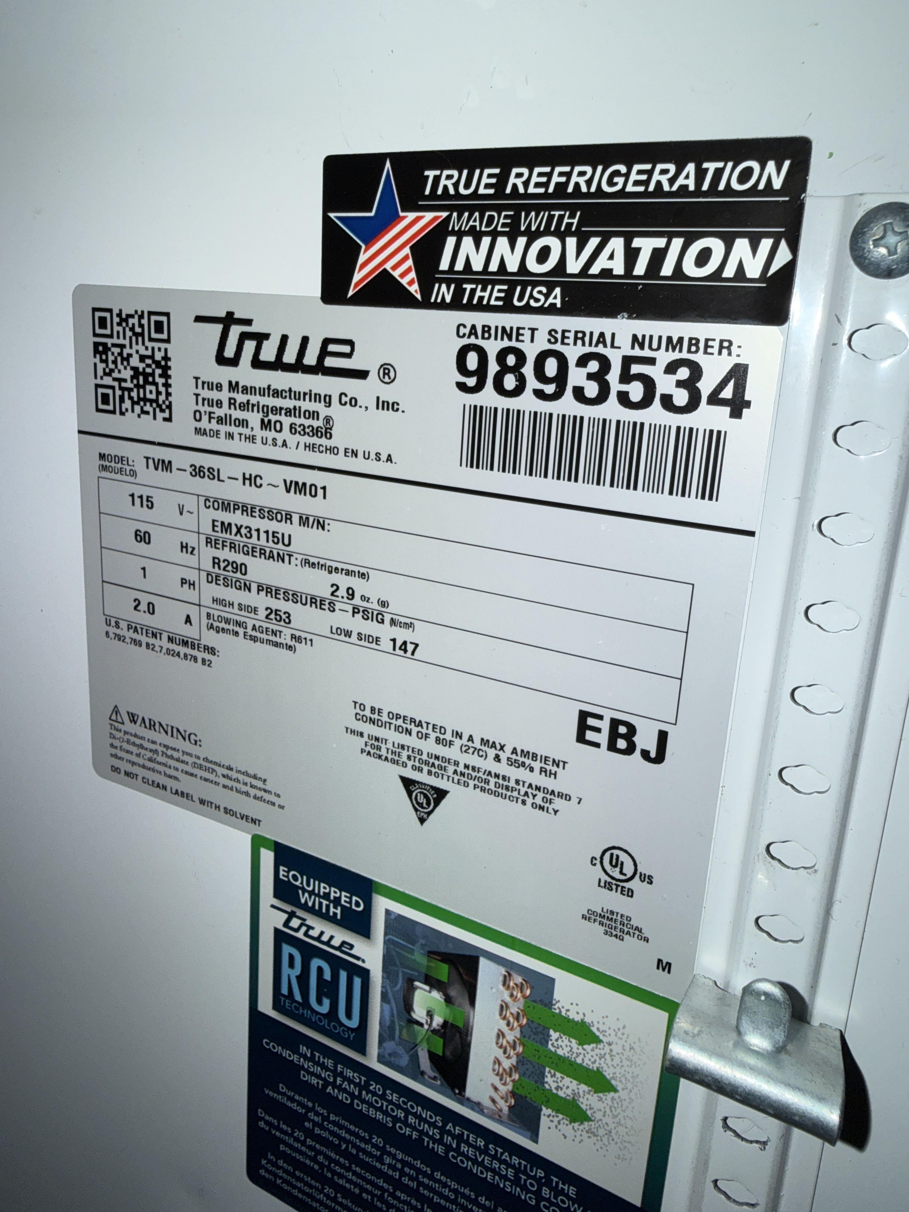 Cooler | True | TVM-36SL-HC-VM01 | 115V